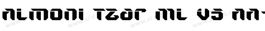 Almoni Tzar ML v5 AA字体转换